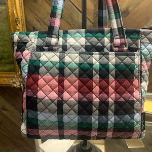 Vera Bradley Multi-Strap Shoulder Bag- Ribbons Plaid- 28879-11978